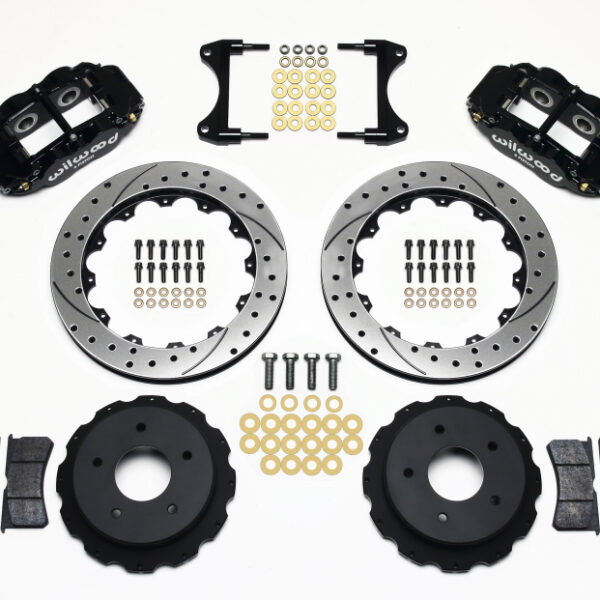 Wilwood Narrow Superlite 4R Rear Kit 12.88in Drilled 65-82 Corvette C2/C3
