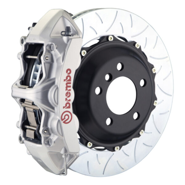 Brembo 12-14 328i Excl xDrive/M-Sport Brakes Fr GT BBK 6Pist Cast 355x32 2pc Rtr Slot Type3-Silver