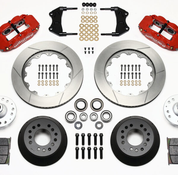 Wilwood Narrow Superlite 6R Front Hub Kit 14.00in Red WWE ProSpindle