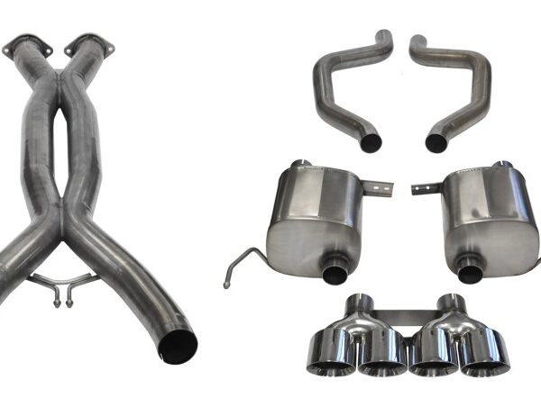 Corsa 2015+ Chevrolet Corvette C7 Z06 2.75in Dual Rear Xtreme Cat-Back Exhaust w/ Quad Polis
