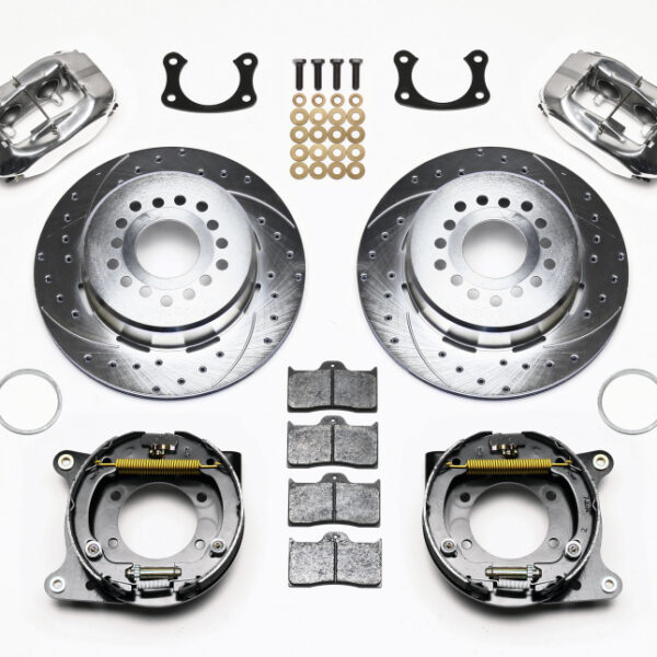 Wilwood Forged Dynalite P/S P-B Kit Drill-Zinc Polsh New Big Ford 2.50in Offset