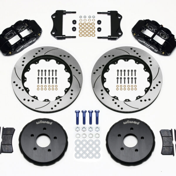 Wilwood Narrow Superlite 6R Front Hat Kit 14.00in Drilled Nissan 350Z/Fiti G35