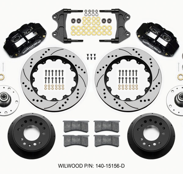 Wilwood Narrow Superlite 6R Front Hub Kit 14.00in Drilled WWE ProSpindle (5x4.75in 5x5.00in Hub)