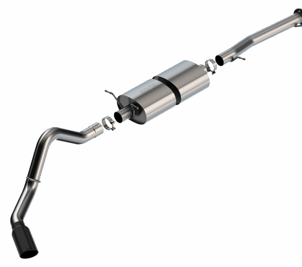 Borla 20-22 Chevrolet/GMC Silverado/Sierra 6.6L T-304 SS Cat-Back S-Type Exhaust - Brushed