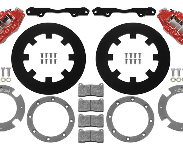 Wilwood 17-21 Can-Am X3RS Red 6-Piston Front Kit 11.25in - Undrilled Rotors