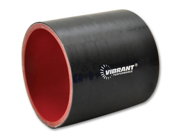 Vibrant Silicone Straight Hose Coupler 3.125in ID x 3.00in Long - Gloss Black