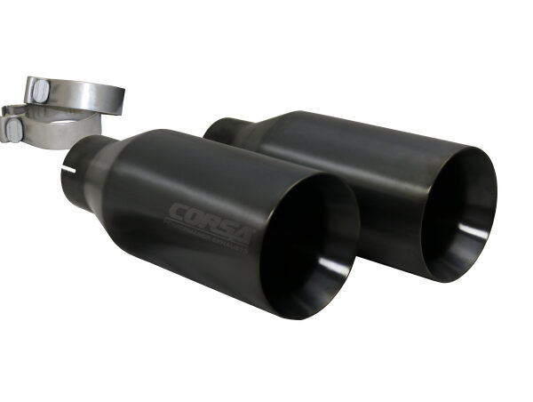 Corsa 2017-20 Ford F-150 Raptor 3in Inlet / 5in Outlet Gunmetal PVD Tip Kit (For Corsa ExhaustOnly)