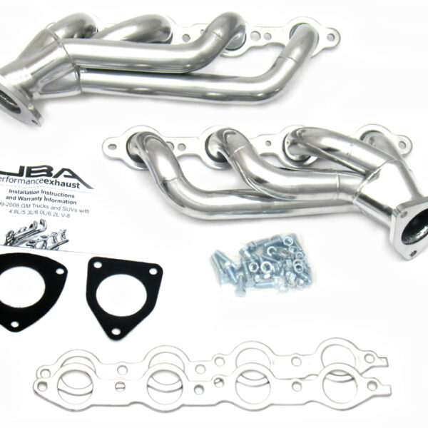 JBA 03-06 GM Truck 6.0L LS w/o EGR 1-5/8in Primary Silver Ctd Cat4Ward Header