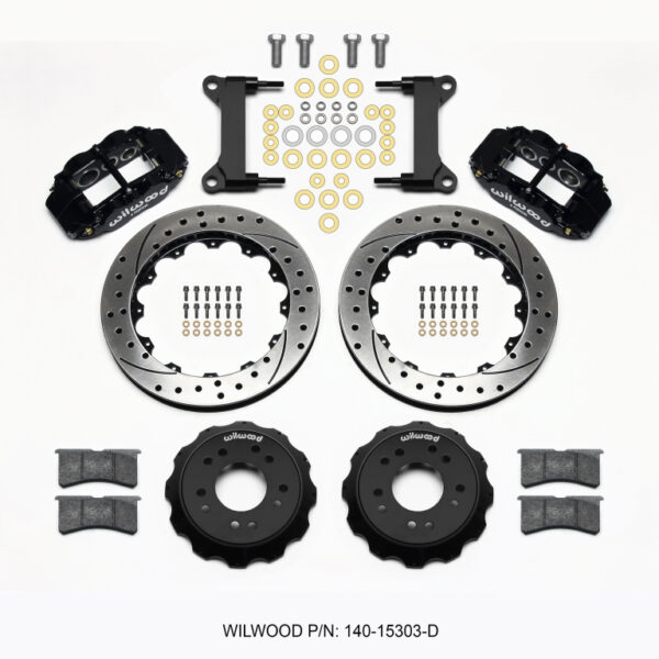 Wilwood Narrow Superlite 6R Front Hat Kit 13.06 Drilled 63-87 C10 w/ Wilwood Pro Spindles