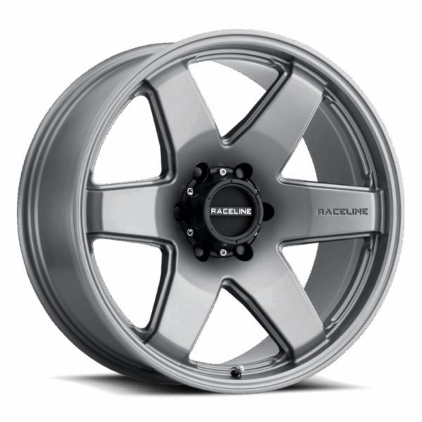 Raceline 942GS Addict 18x9in / 5x139.7 BP / 12mm Offset / 106.5mm Bore - Greystone Wheel