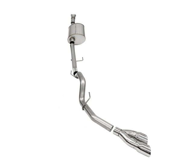 Corsa 2021-2024 Ford F-150 SuperCab/6.5in Bed 5.0L V8 Sport Cat-Back Single Side Exit-Polished
