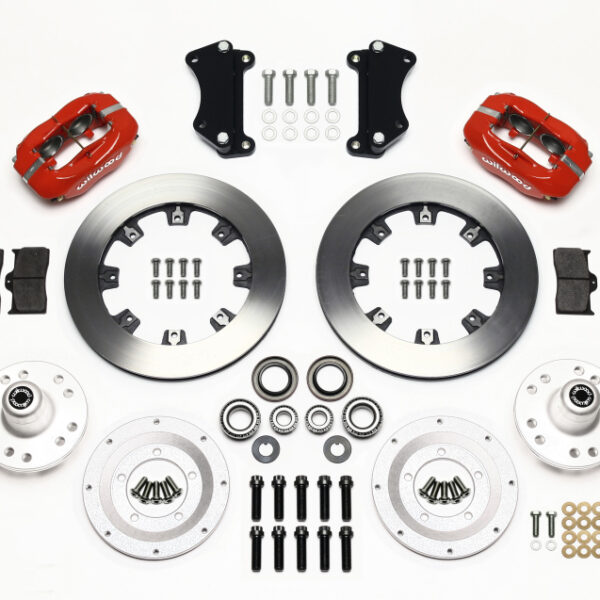 Wilwood Forged Dynalite Front Kit 12.19in Red Heidts Tri -5 2 inch Drop Spindle