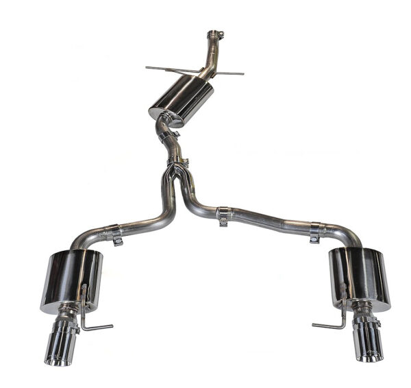 AWE Tuning Audi 8R Q5 2.0T Touring Edition Exhaust - Polished Silver Tips