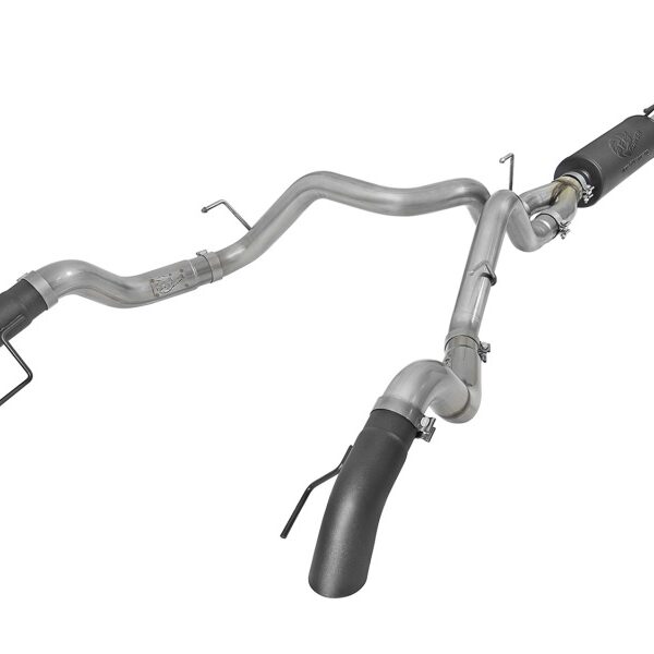 aFe MACH Force-Xp Cat-Back Exhaust w/Dual Hi-Tuck Tips Black 17-18 Ford F-150 Raptor V6-3.5L (tt)
