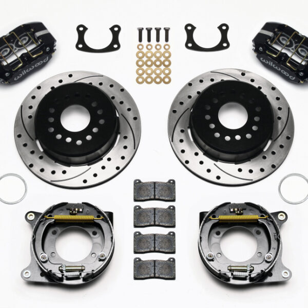 Wilwood Dynapro Dust-Boot P/S Park Brake Kit Drilled New Big Ford 2.50in Offset