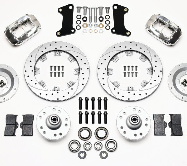 Wilwood Forged Dynalite Front Kit 12.19in Drill-Zinc Pol 67-69 Camaro 64-72 Nova Chevelle