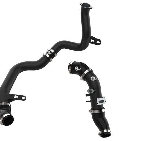 aFe 22-23 Hyundai Kona N L4 2.0L (t) BladeRunner Aluminum Hot and Cold Charge Pipe Kit - Black