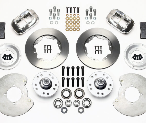 Wilwood Forged Dynalite Front Kit 11.00in Polished 37-48 Ford Psgr. 360 Plate Mount
