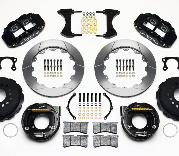 Wilwood Narrow Superlite 4R Rear P-Brk Kit 12.88in Small Ford 2.66in Offset