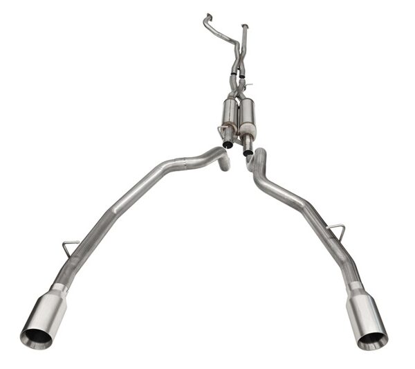 Corsa 2021-2024 Dodge Ram TRX Crew Cab Xtreme Catback Exhaust Dual Rear Satin Tip