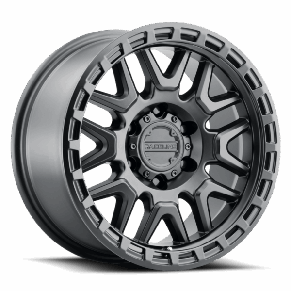 Raceline 953B Krank 17x8.5in / 6x135 BP / 0mm Offset / 87.1mm Bore - Satin Black Wheel