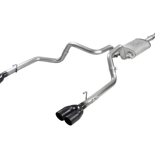 aFe Vulcan Series 3in-2-1/2in 304 SS Cat-Back 2019 GM Silverado / Sierra 1500 V8-5.3L w/ Black Tips