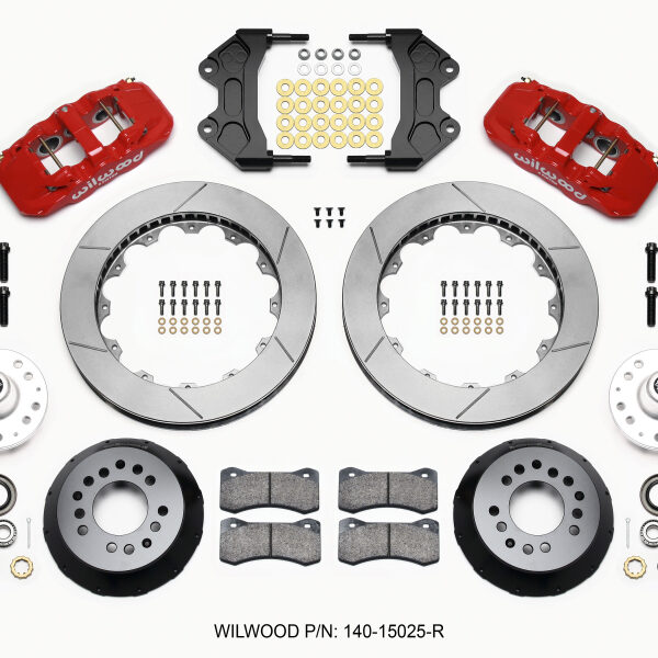 Wilwood AERO6 Front Hub Kit 15.00-Red WWE ProSpindle