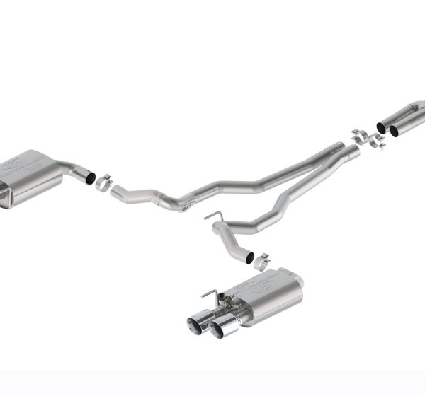 Ford Racing 2024 Mustang 2.3L Extreme Active Cat-Back Exhaust System Chrome Tips