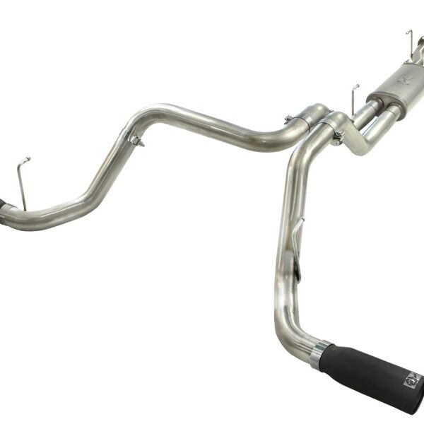 aFe MACHForce XP 2-1/2in to 3in 409 SS Cat-Back Exhaust w/ Black Tips 10-17 Toyota Tundra V8 5.7L