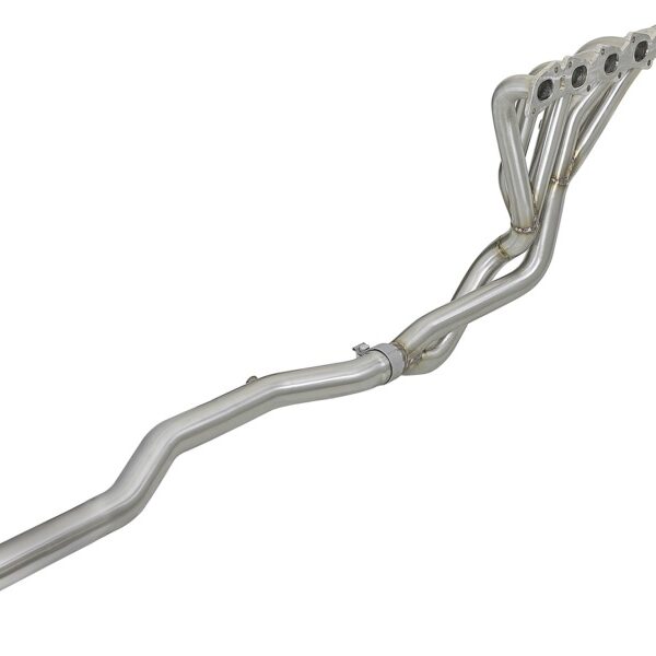 aFe Power Twisted Steel Long Tube Header & Connection Pipes 01-16 Nissan Patrol (Y61) V8-4.8L