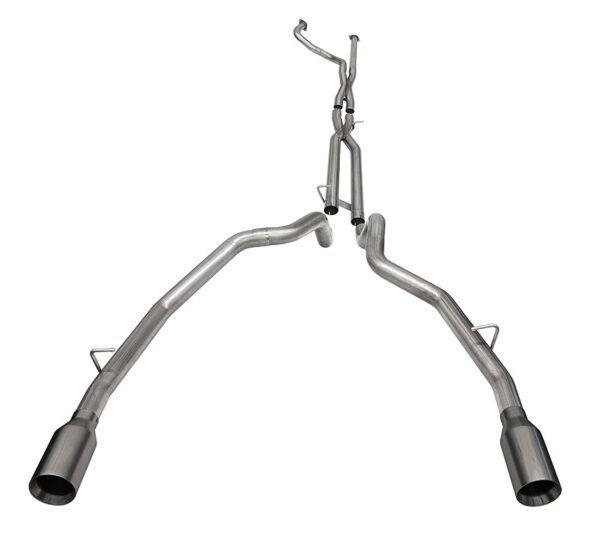 Corsa 2021-2024 Dodge Ram TRX Crew Cab Baja Catback Exhaust Dual Rear Gunmetal Tip