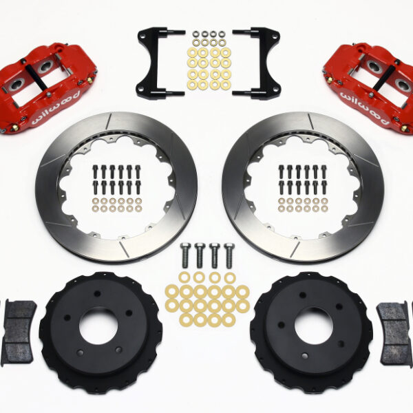 Wilwood Narrow Superlite 4R Rear Kit 12.88in Red 65-82 Corvette C2/C3