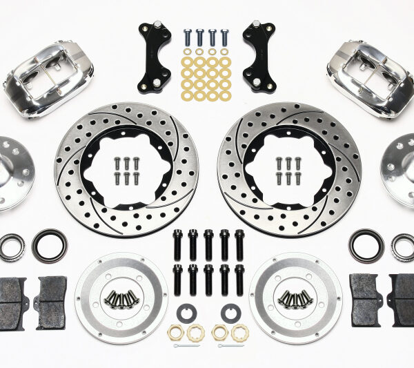Wilwood Forged Dynalite Front Kit 11.00in Drilled-Polished WWE ProSpindle