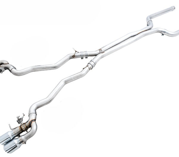 AWE Tuning 18-19 BMW M5 (F90) 4.4T AWD SwitchPath Cat-back Exhaust - Chrome Silver Tips