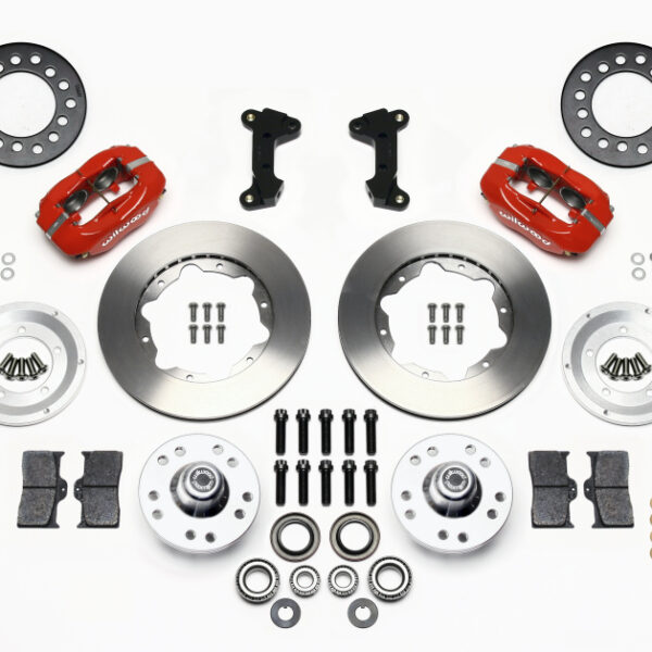 Wilwood Forged Dynalite Front Kit 11.00in Red 74-80 Pinto/Mustang II Disc Spindle only