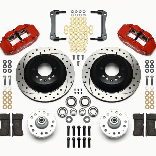 Wilwood Narrow Superlite 6R Front Hub & 1PC Rtr Kit 12.88in Dril -Red 70-78 Camaro