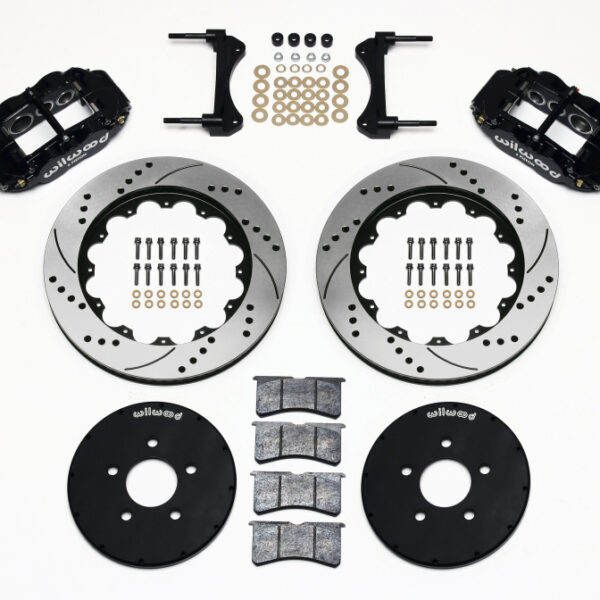 Wilwood Narrow Superlite 6R Front Hat Kit 14.00in Drilled 1994-2004 Mustang
