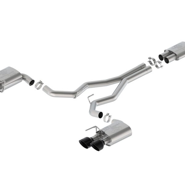 Ford Racing 2024 Mustang Dark Horse 5.0L Cat-Back Sport Active Exhaust - Black Tip