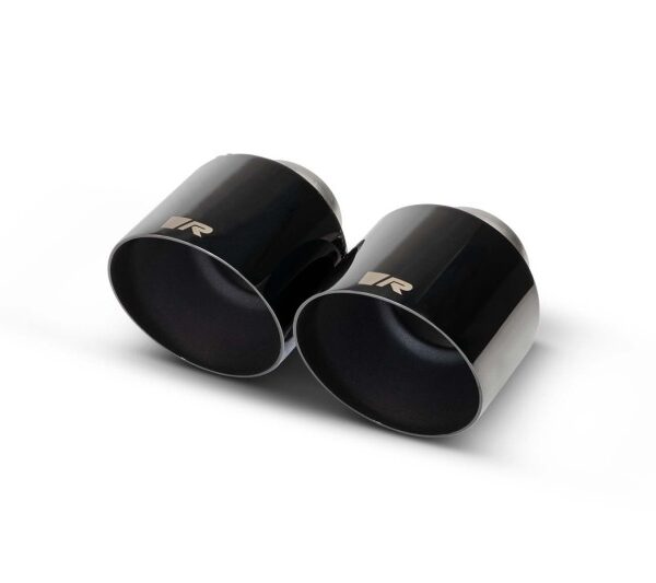 Remus 2019 Toyota GR Supra 115mm Angled Stamped Black Chrome Tail Pipe Set