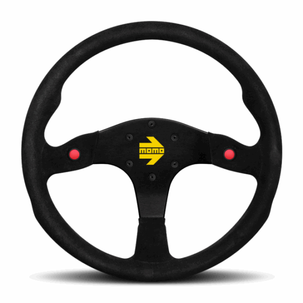 Momo MOD80 Steering Wheel 350 mm -  Black Suede/Black Spokes