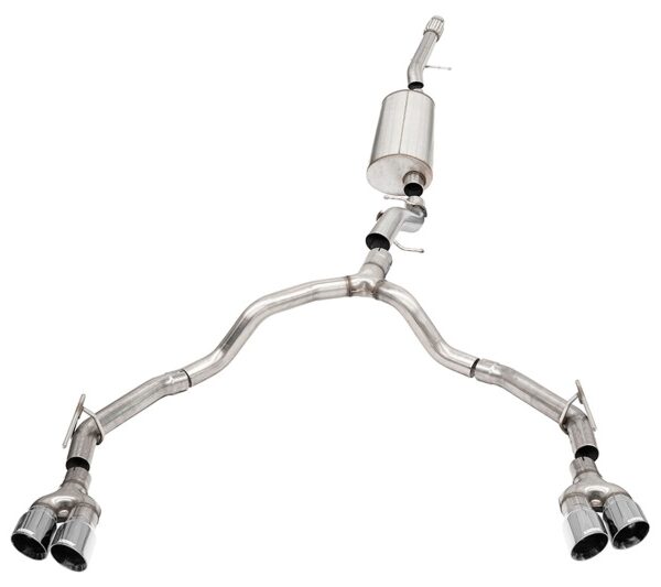 Corsa 2021-2023 Suburban/GMC Yukon XL 6.2L 4WD Dual Rear 3/2.75in Sport Cat-Back DW 4in Pol Tips