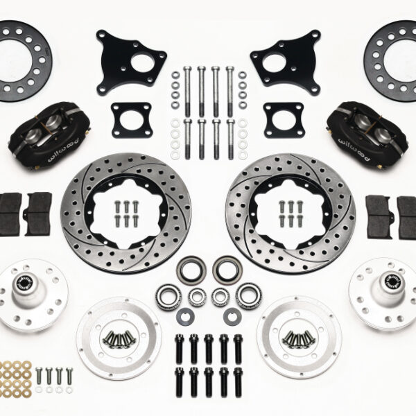 Wilwood Forged Dynalite Front Kit 11.00in Drilled AMC 71-76 OE Disc w/o Bendix Brakes