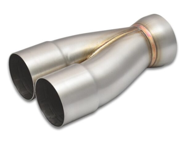 Vibrant 2-1 SS Merge Collectors (3in Inlet Slipover ID 3-1/2in Outlet OD) - Sold Individually