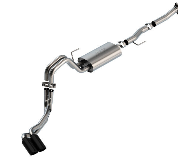 Borla F-150 2021 5.0L 2dr RC SB (122.8 WB) XL/XLT 3/2.25 DSE Cat-Back S-Type Black Chrome Tips
