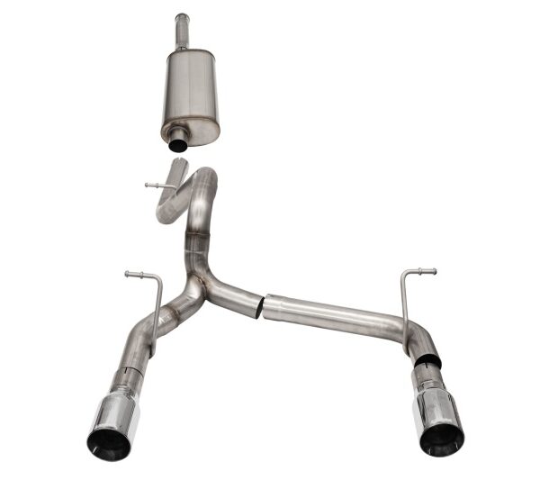 Corsa 2018-2024 Jeep Wrangler JLU 3.6L 2.75in Sport Cat-Back Exhaust w/ 4in Tips