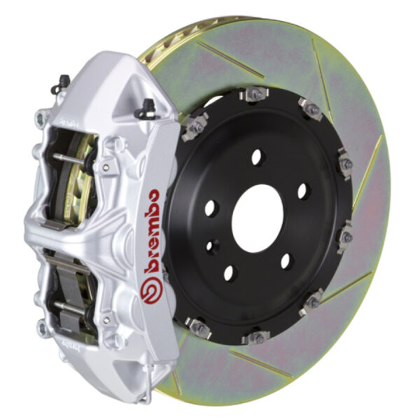 Brembo 19-22 A-Class (Excl AMG) Fr GT BBK 6Pis Cast 365x34 2pc Rotor Slotted Type1-Silver