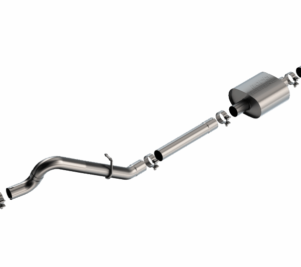Borla 21-22 Ford Bronco 2.3L 2DR/4DR T-304 Stainless Steel Cat-Back Touring Exhaust - Brushed