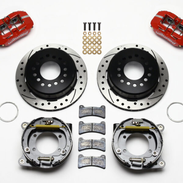 Wilwood Dynapro Low-Profile 11.00in P-Brake Kit Drill-Red 93-97 Camaro/Firebird 2.75in Offset