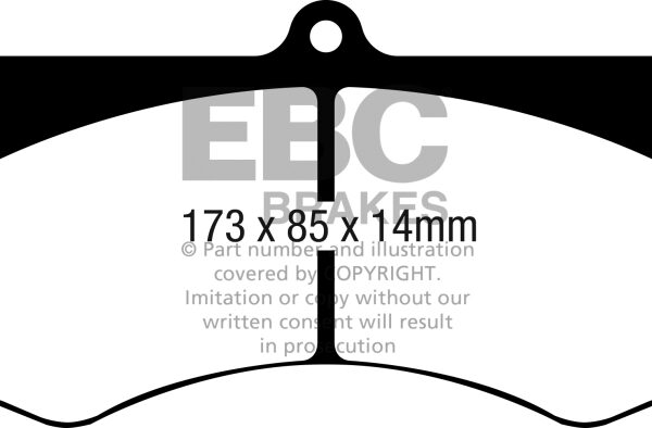EBC 2015+ Am General HMMWV M1152 6.5L TD Bluestuff Front Brake Pads