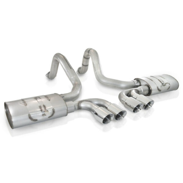 Stainless Works 1997-04 Corvette C5 3in Axleback Quad 3-1/2in Slash-Cut Tips